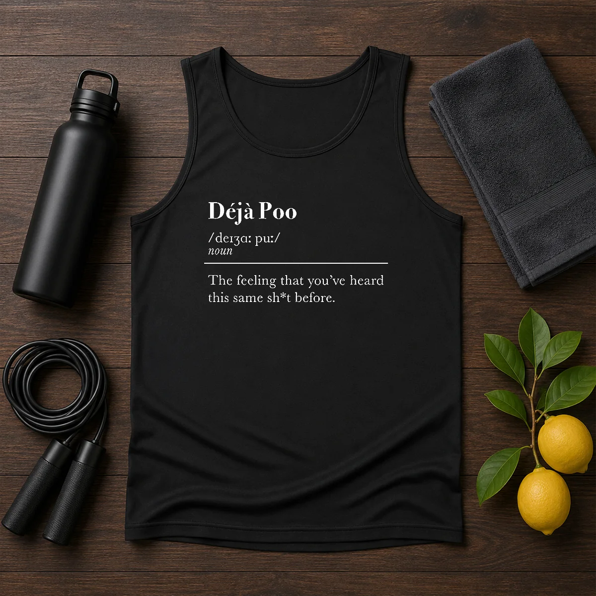 Original Deja Poo The Feeling That You'Ve Heard This Same Shit Before Tank Top