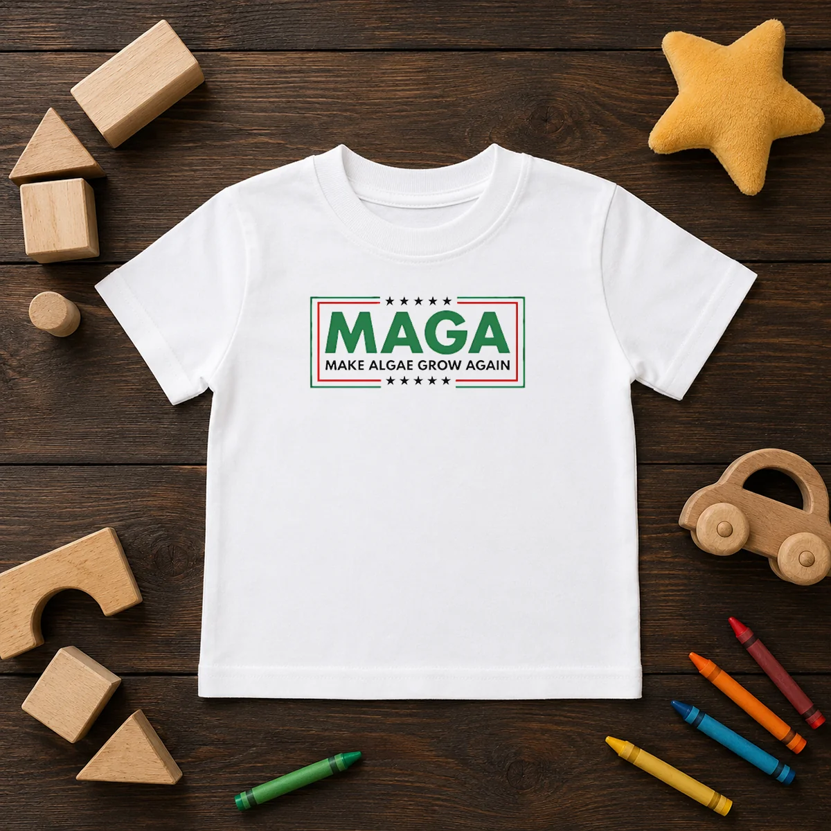 Original MAGA Algae Great Again Memorial Reflecting Pool America 2026 Kids T-Shirt