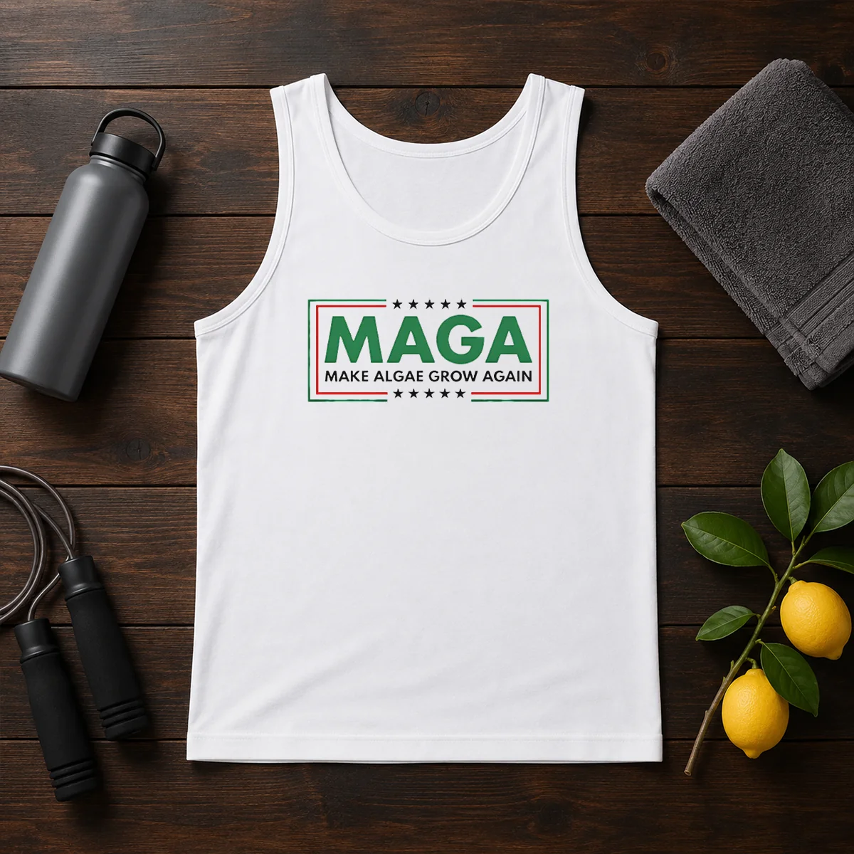 Original MAGA Algae Great Again Memorial Reflecting Pool America 2026 Tank Top