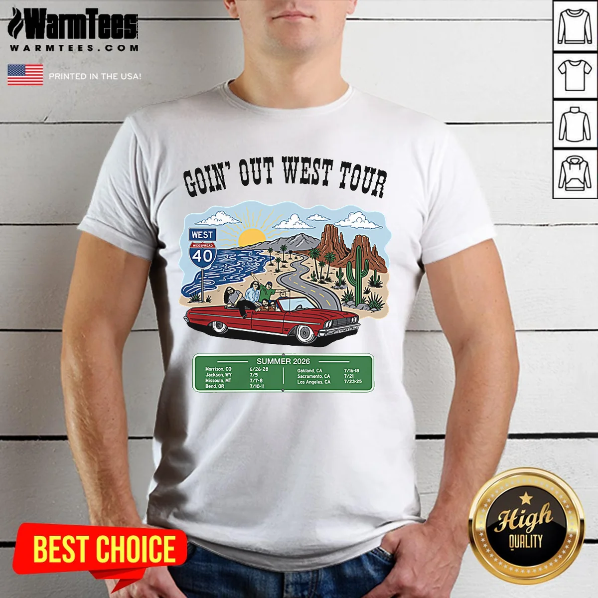 Original Panic Goin Out West Tour Shirt Original Panic Goin Out West Tour Shirt