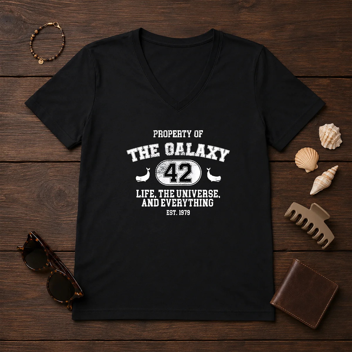 Original Property Of The Galaxy 42 V-Neck Shirt Original Property Of The Galaxy 42 V-Neck Shirt