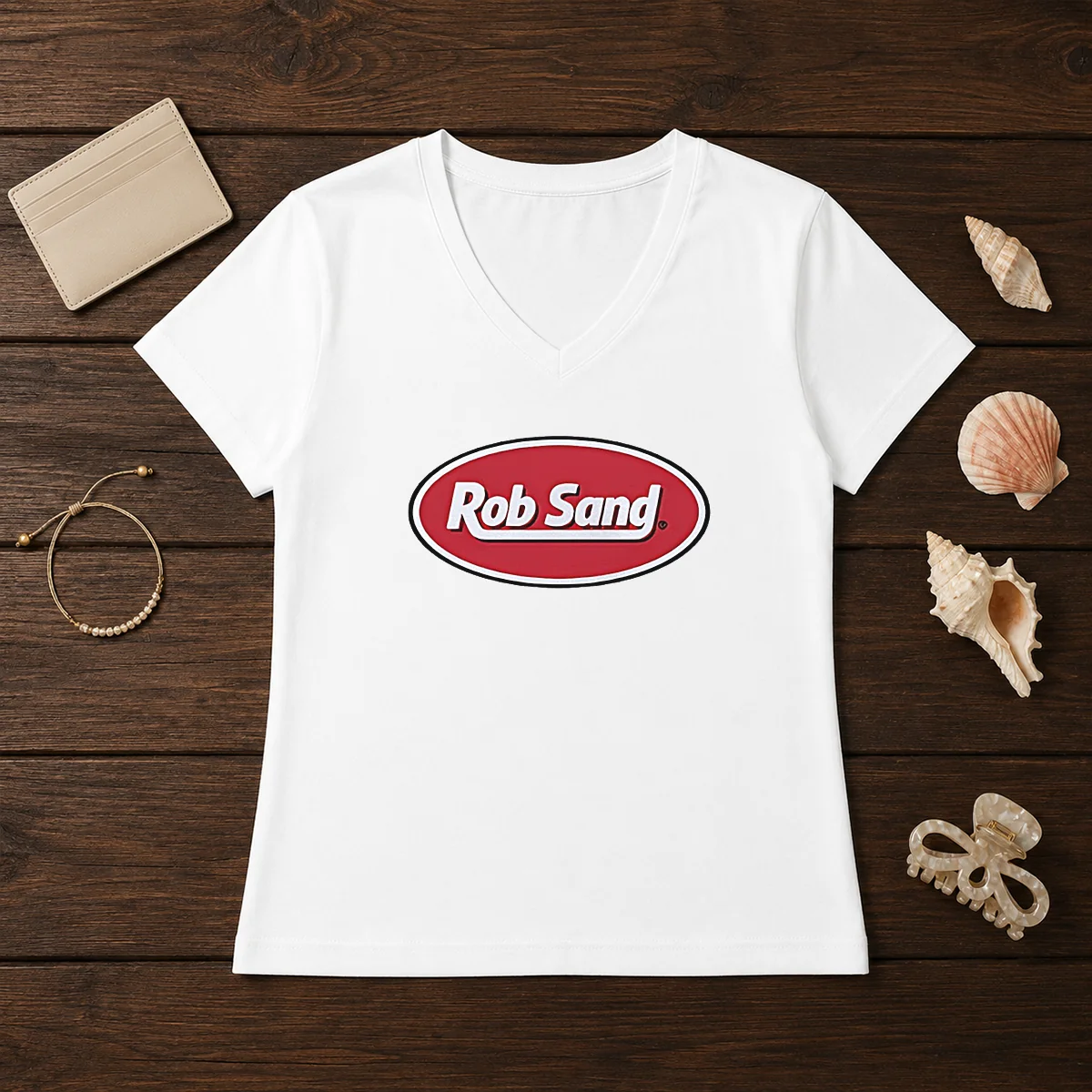 Original Rob Sand Logo V-Neck Shirt Original Rob Sand Logo V-Neck Shirt
