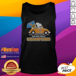 Original Snoopy And Woodstock New York Knicks 2026 NBA Finals Champions Tank Top