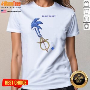 Original The Hedgehog Keyblade Blue Blur Design Ladies Shirt