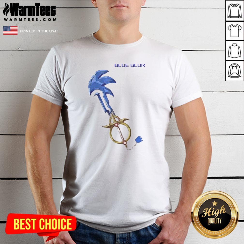 Original The Hedgehog Keyblade Blue Blur Shirt Original The Hedgehog Keyblade Blue Blur Shirt