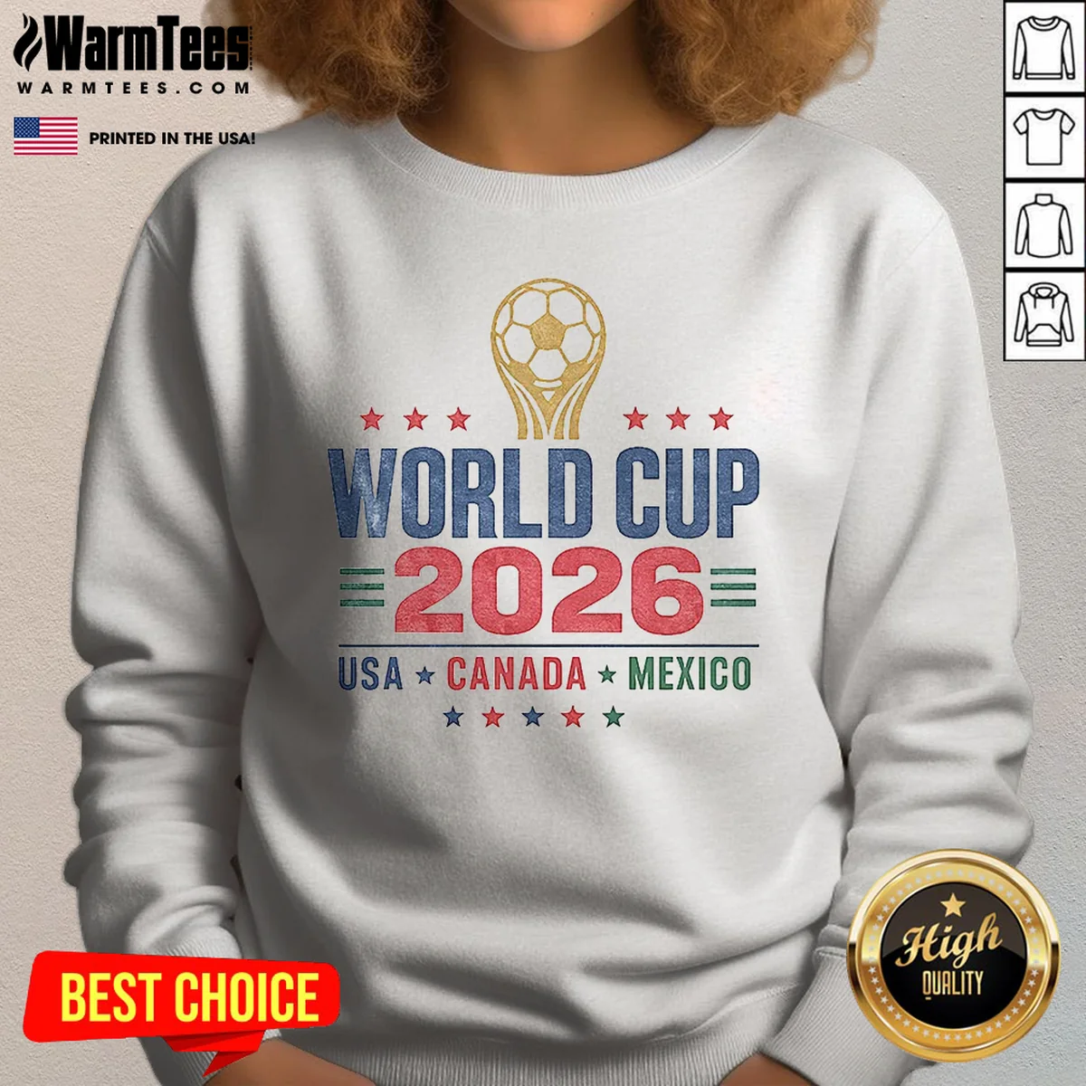 Original Vintage 2026 World Cup USA Canada Mexico Soccer Sweatshirt