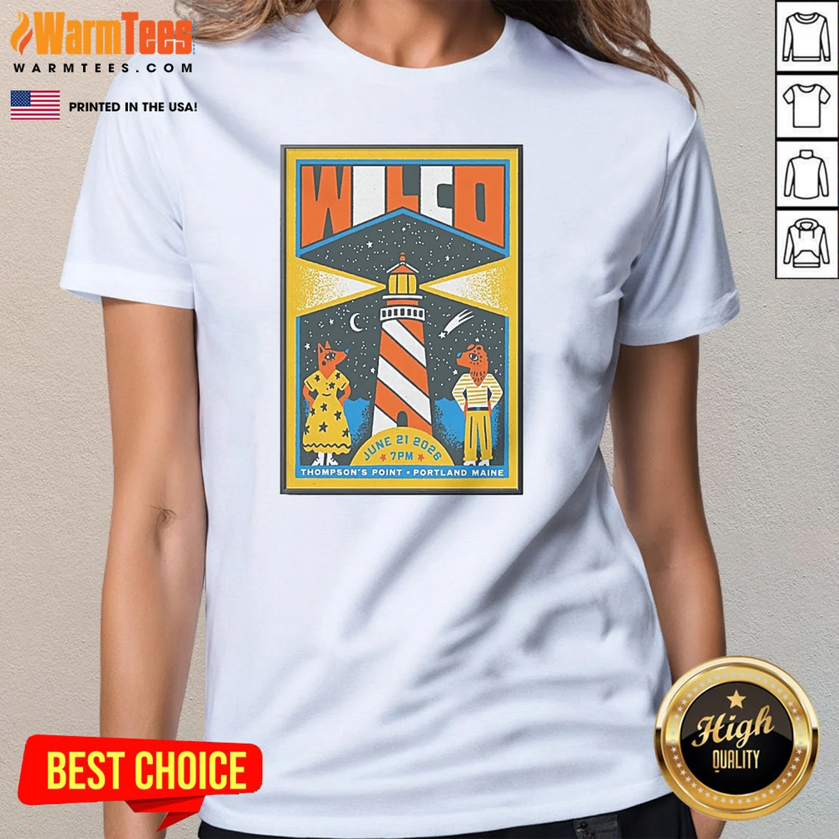 Original Wilco In Portland Maine On Ladies Shirt Original Wilco In Portland Maine On Ladies Shirt