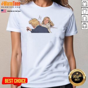 Premium Kamala Harris Slap Trump Meme Ladies Shirt