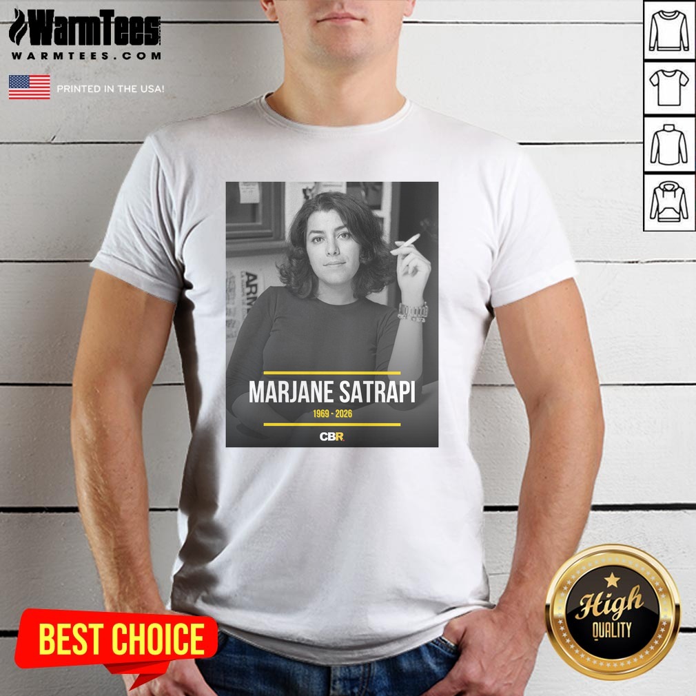 Premium Marjane Satrapi French Iranian Artist Author And Filmmaker Dies At 56 Memorial Tribute shirt on Classic Shirt Premium Marjane Satrapi French Iranian Artist Author And Filmmaker Dies At 56 Memorial Tribute shirt shown as a classic shirt preview