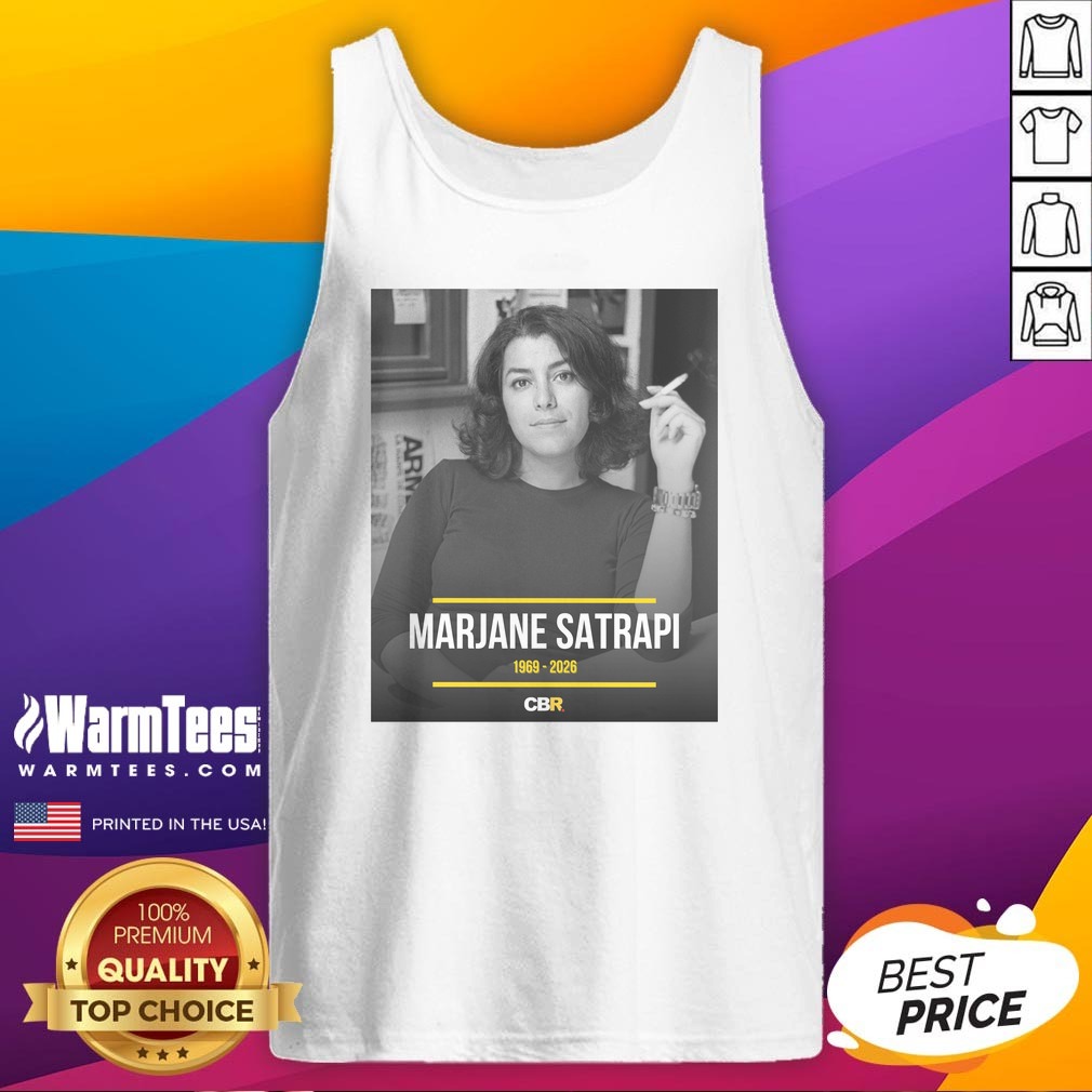 Premium Marjane Satrapi French Iranian Artist Author And Filmmaker Dies At 56 Memorial Tribute shirt on Tank Top Premium Marjane Satrapi French Iranian Artist Author And Filmmaker Dies At 56 Memorial Tribute shirt shown as a tank top preview