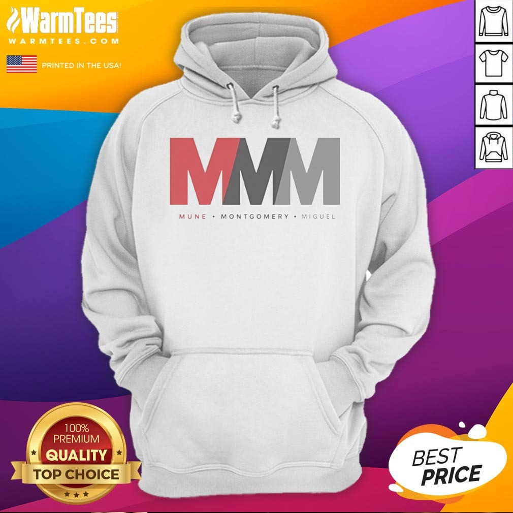 Premium Mune Montgomery Miguel MMM Logo shirt on Hoodie Premium Mune Montgomery Miguel MMM Logo shirt shown as a hoodie preview
