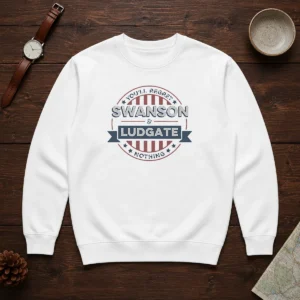 Premium Swanson And Ludgate You Will Regret Nothing Parks And Recreation Parody Sweater