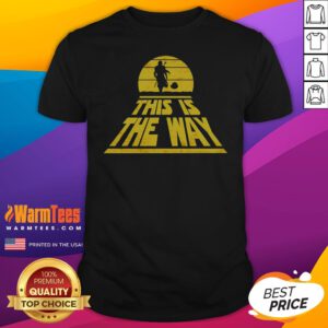 Premium The Mandalorian And Grogu Star Wars This Is The Way shirt in black, featuring iconic characters from the series
