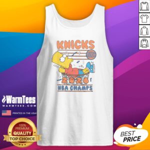 Premium The Simpsons Bart X Knicks 2026 NBA Champs Tank Top