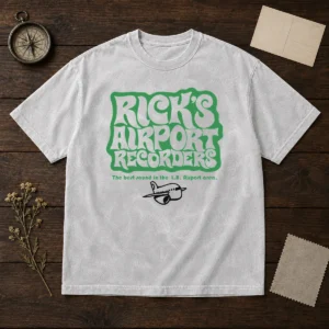 Premium Tom Petty Rick'S Airport Recorders The Best Round Washed T-Shirt