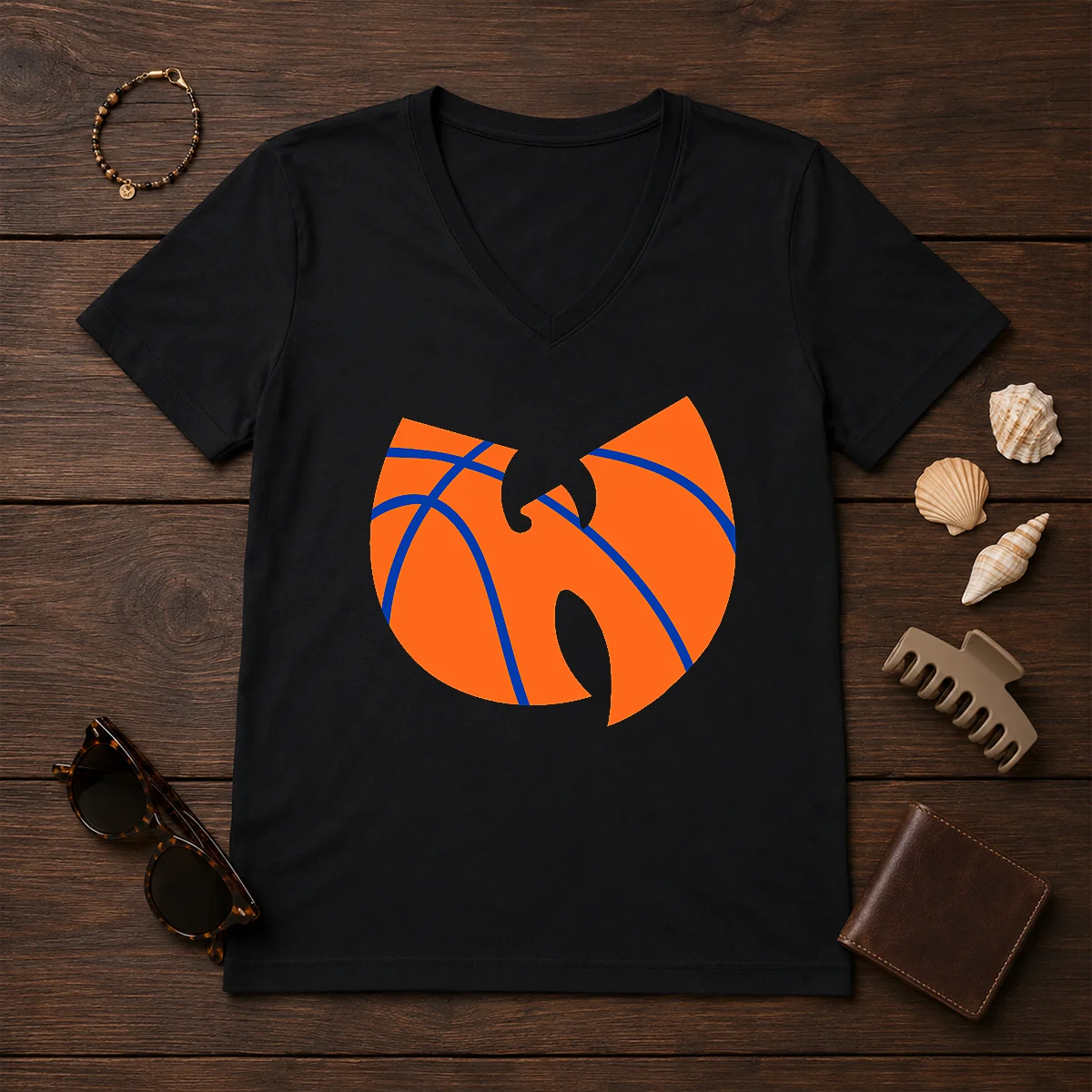 Premium Wu Tang Clan X New V-Neck Shirt Premium Wu Tang Clan X New V-Neck Shirt
