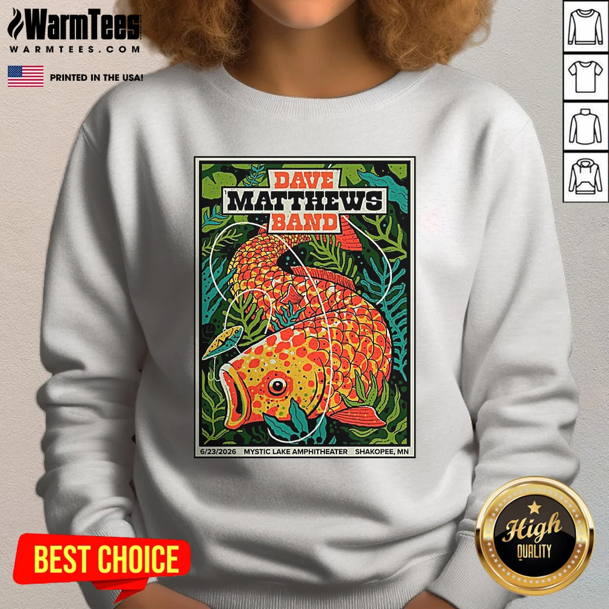 Pretty June 23 2026 Dave Matthews Sweatshirt Pretty June 23 2026 Dave Matthews Sweatshirt