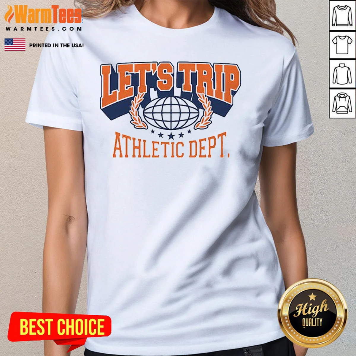 Pretty Lets Trip Athletic Dept Go Ladies Shirt Pretty Lets Trip Athletic Dept Go Ladies Shirt