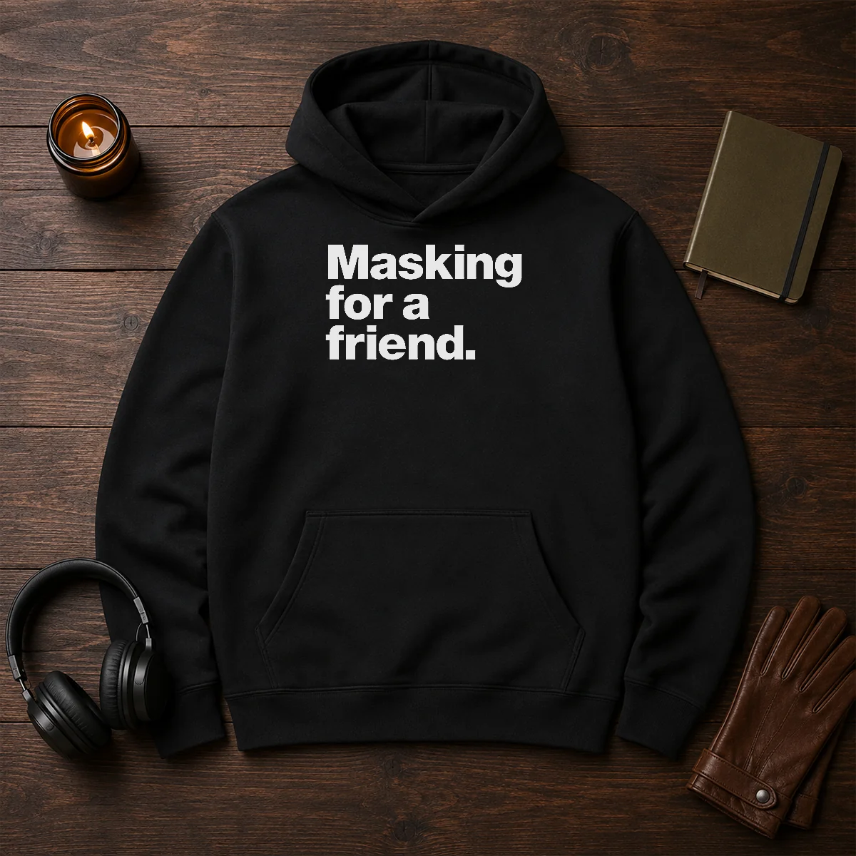 Pretty Masking For A Friend Hoodie