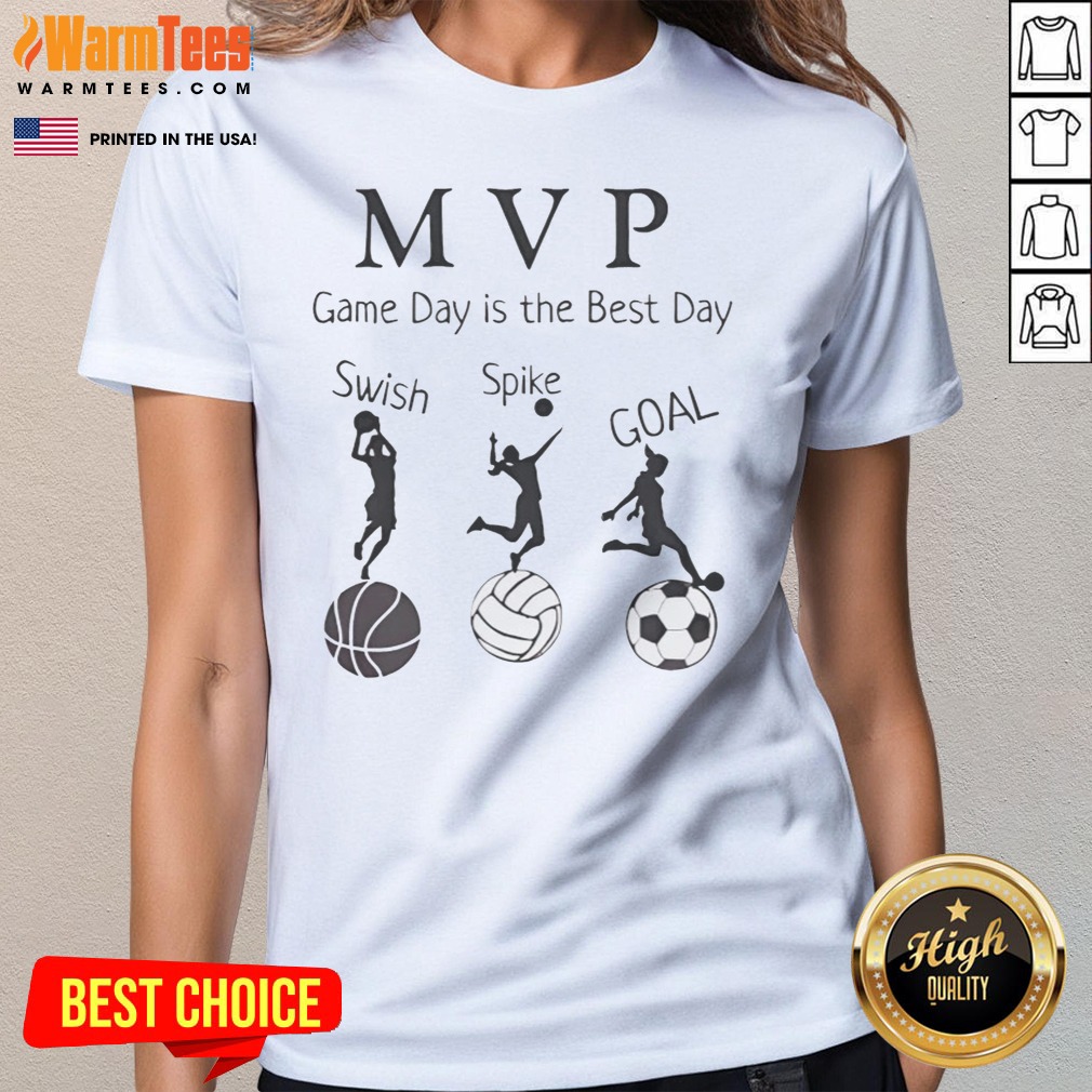 Pretty MVP Game Day Is The Best Day Swish Spike Coal Shirt on Ladies Shirt Pretty MVP Game Day Is The Best Day Swish Spike Coal Shirt shown as a ladies shirt preview