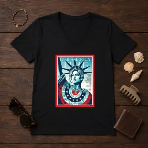 Pretty Our America Time Magazine July 6 2026 V-Neck Shirt