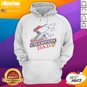 Pretty Snoopy Woodstock World Champion Dad Peanuts Baseball Hoodie
