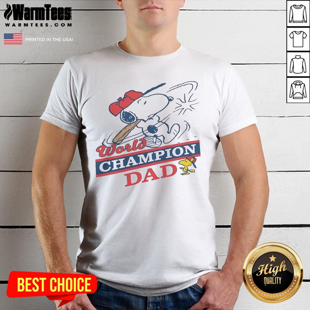 Pretty Snoopy Woodstock World Champion Dad Shirt Pretty Snoopy Woodstock World Champion Dad Shirt