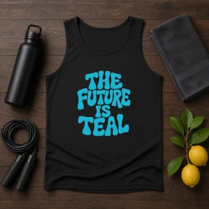 Pretty The Future Is Teal Tank Top