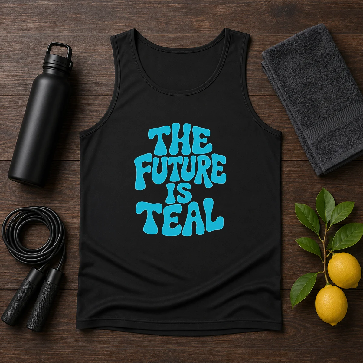 Pretty The Future Is Teal Tank Top