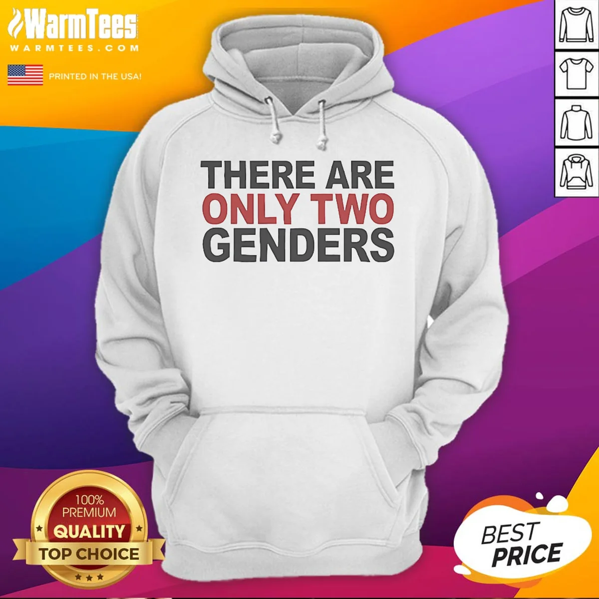 Pretty There Are Only Two Genders Hoodie