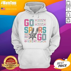 San Antonio Spurs Go Spurs Go Logo Basketball Team NBA Graphic hoodie showcasing team spirit and style.