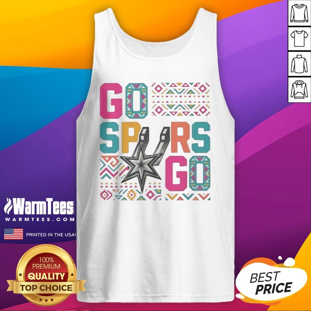 San Antonio Spurs Go Spurs Go Logo Basketball Team NBA Graphic Shirt on Tank Top San Antonio Spurs Go Spurs Go Logo Basketball Team NBA Graphic Shirt shown as a tank top preview