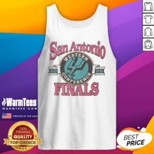San Antonio Spurs Western Conference Finals 2026 NBA Graphic tank top featuring bold team colors and logo