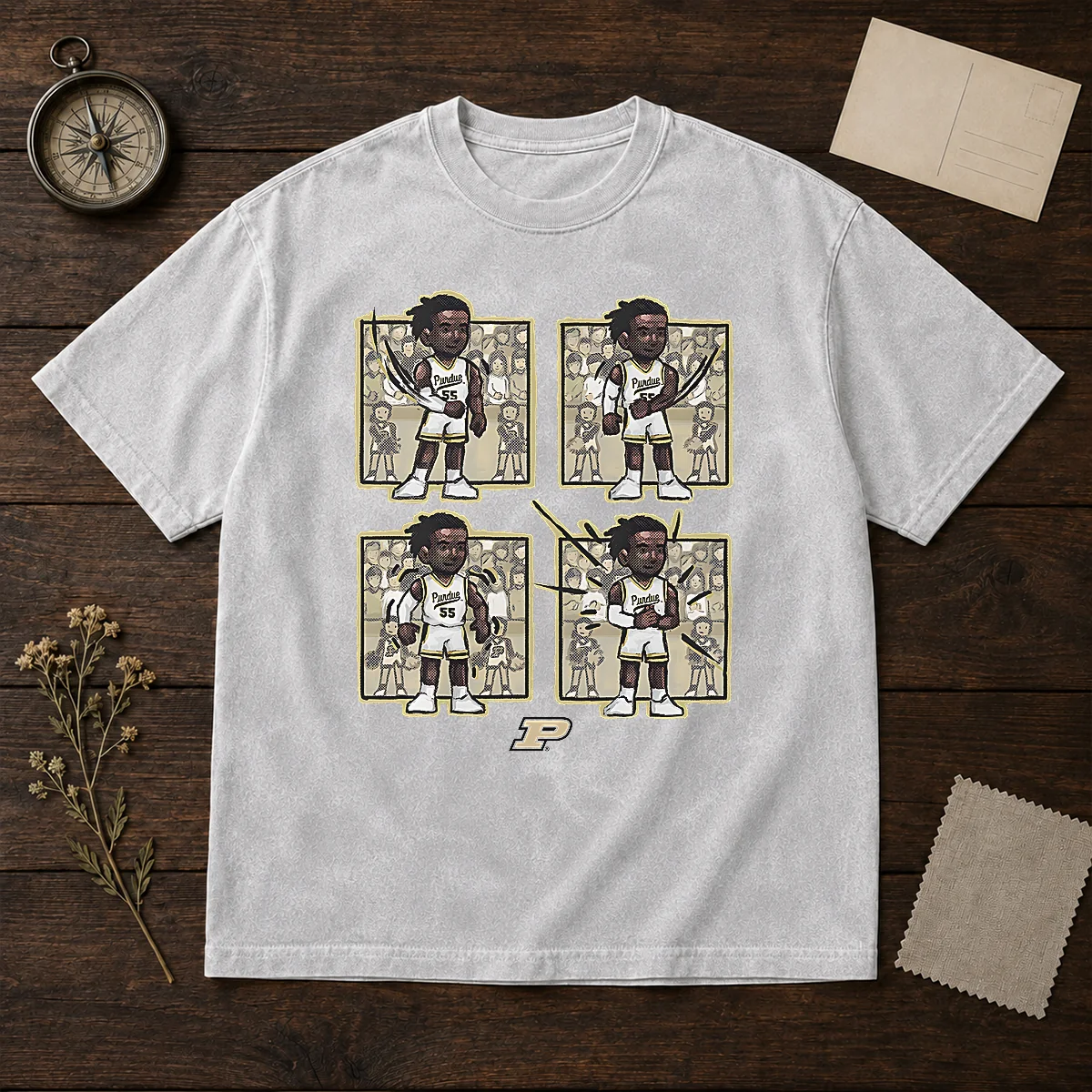 Top Basketball Purdue The Lance Dance Lance Jones Washed T-Shirt