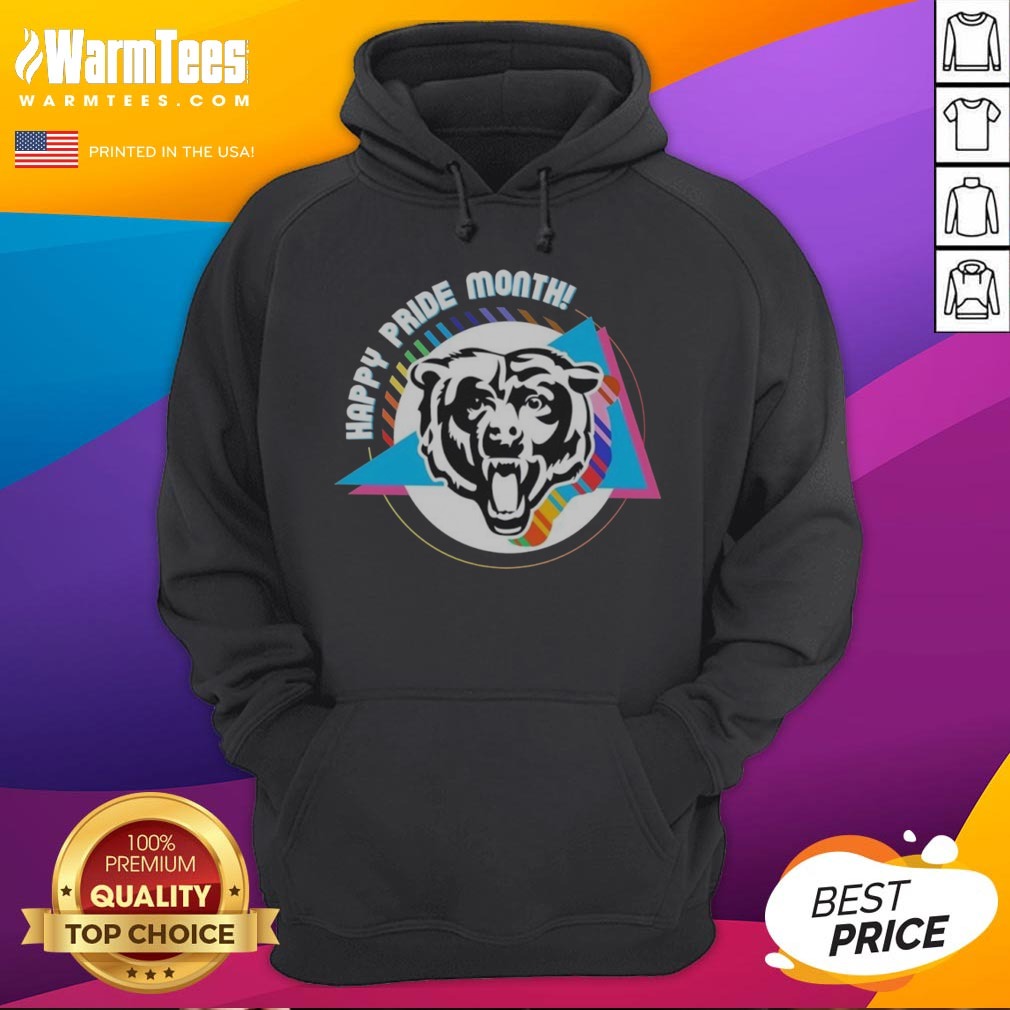 Top Chicago Bears Happy Pride Month Logo Shirt on Hoodie Top Chicago Bears Happy Pride Month Logo Shirt shown as a hoodie preview