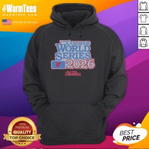 Top Ole Miss Rebels Baseball 2026 NCAA College World Series hoodie featuring vibrant team colors and logo