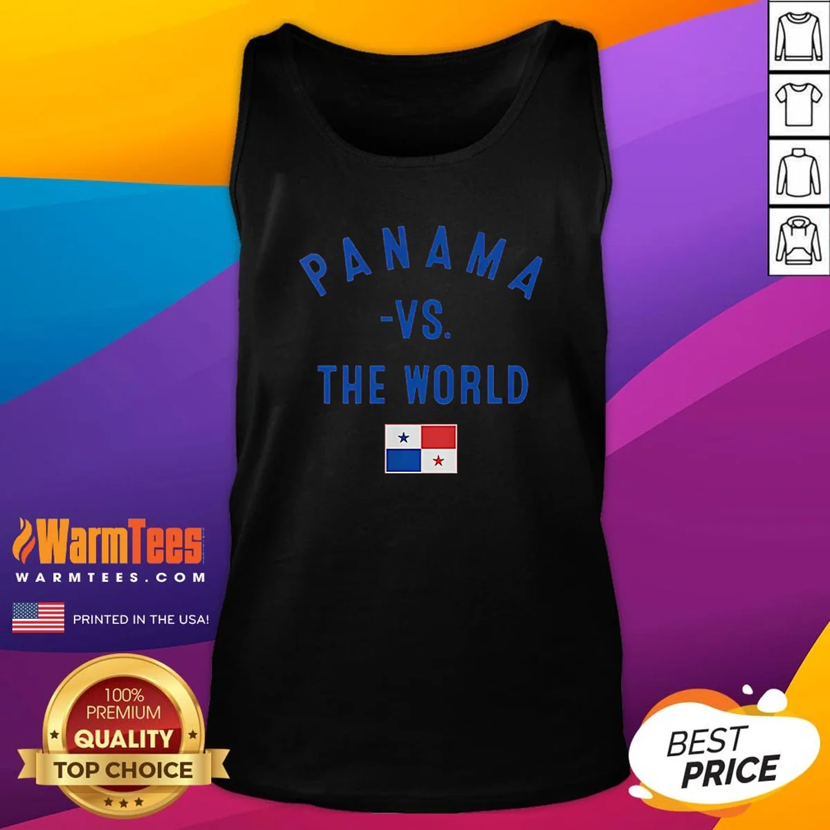 Top Panama Vs The World Soccer Flag Tank Top
