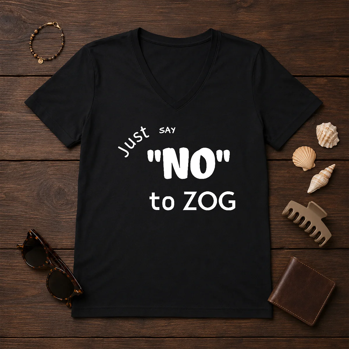 Top Randy Weaver Just Say No V-Neck Shirt Top Randy Weaver Just Say No V-Neck Shirt