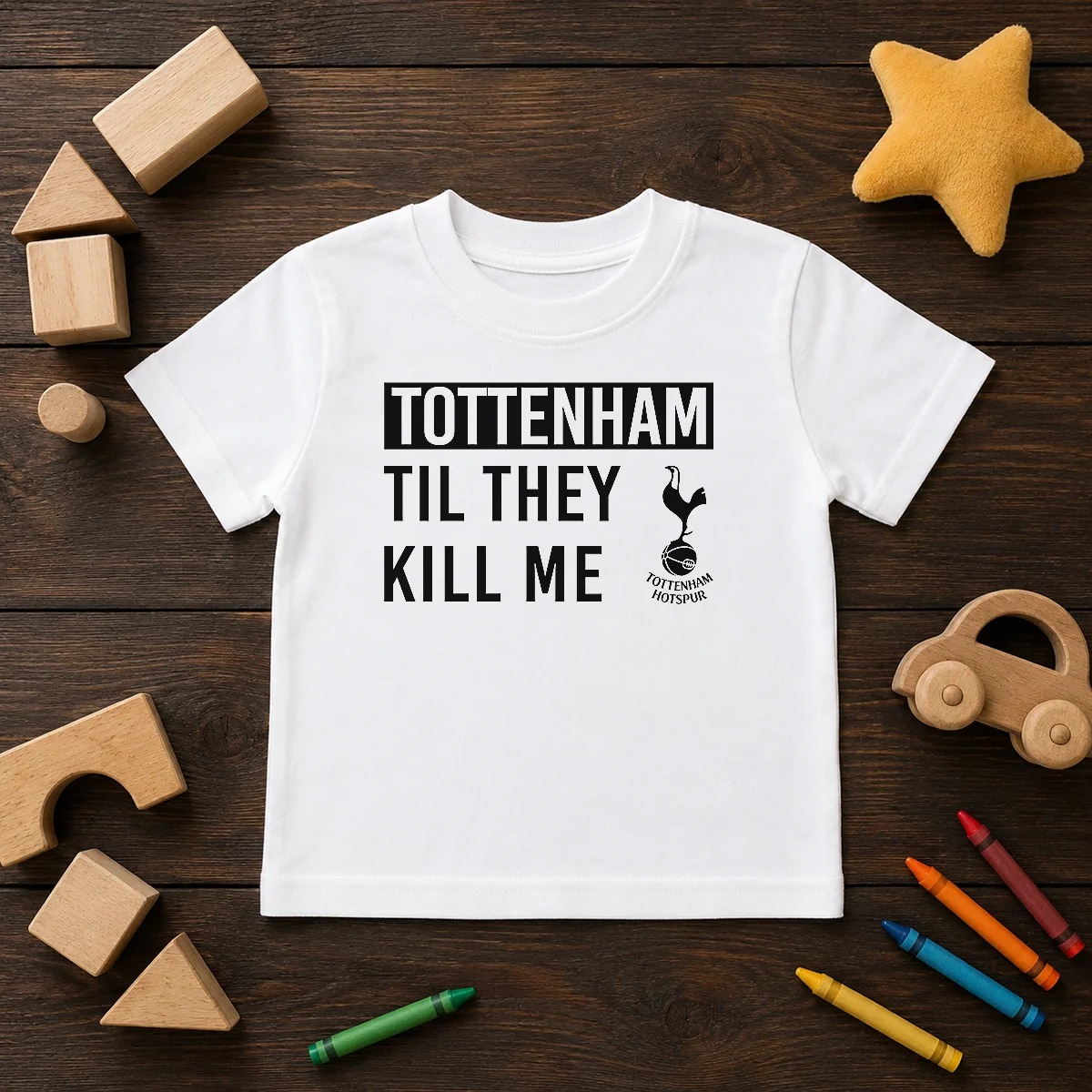 Top Tottenham Til They Kill Me Kids T-Shirt
