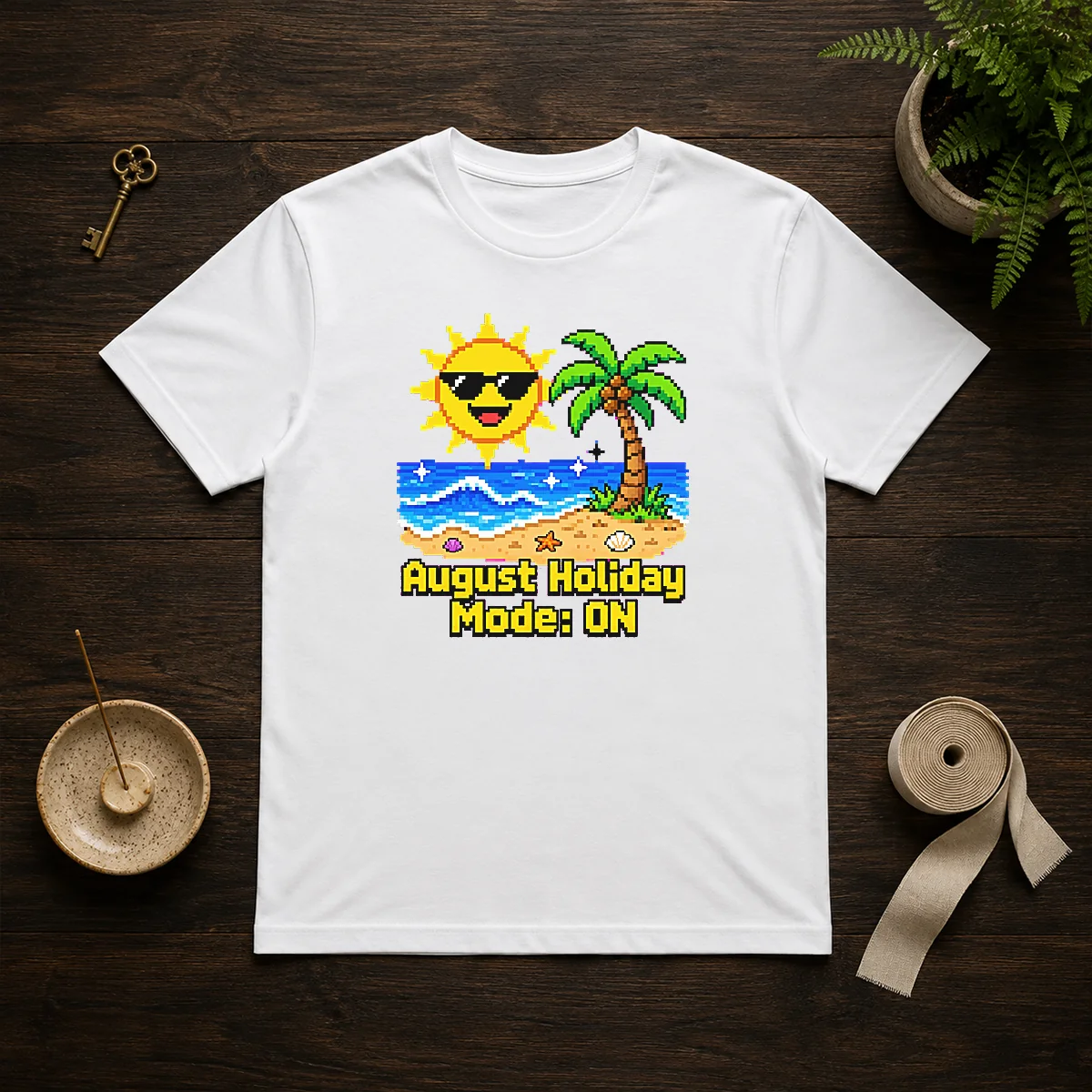 Awesome August Holiday Pixel Vacation Mode Shirt Awesome August Holiday Pixel Vacation Mode Shirt
