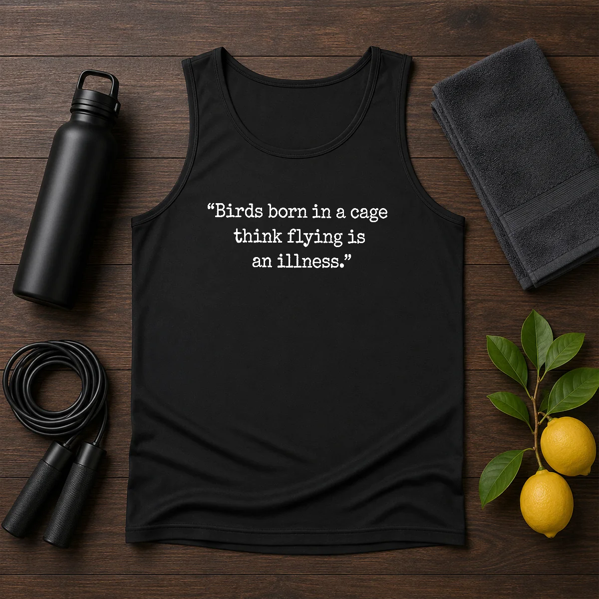 Awesome Birds Bron In Cage Tank Top