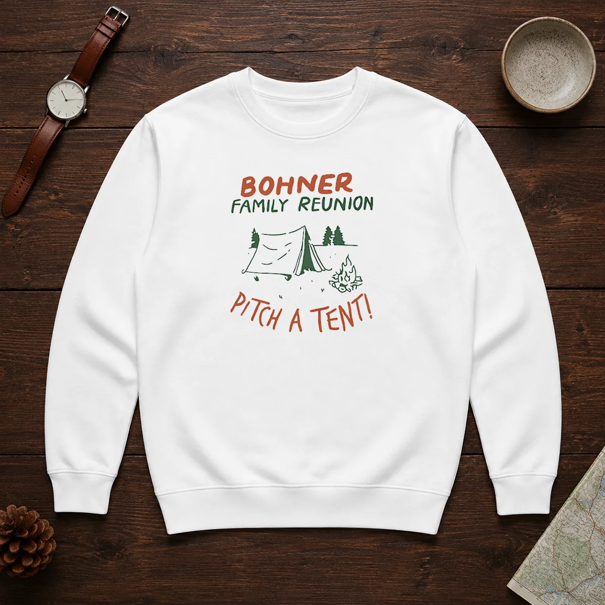 Awesome Bohner Family Reunion Pitch A Tent Camping Sweater