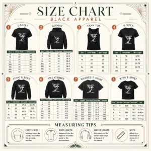 Size chart for Awesome Freaks And Geeks Shake It You Wont Break It with measurements in inches and cm