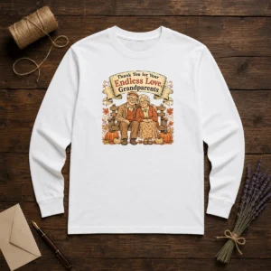 Awesome Grandparents Day Vintage Gratitude Family Long Sleeve Shirt