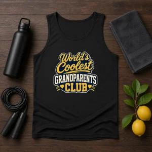 Awesome Grandparents Day Worlds Coolest Club Vector Tank Top