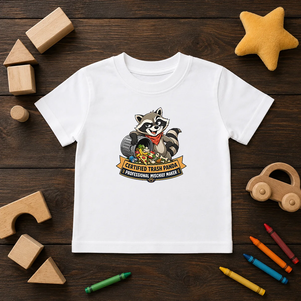Awesome Jimothy Trash Panda Funny Humor Vector Kids T-Shirt