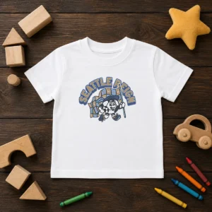 Awesome Kid'S Seattle Reign Soccer Player Blue Kids T-Shirt