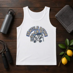 Awesome Kid'S Seattle Reign Soccer Player Blue Tank Top