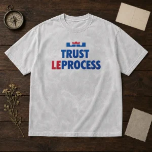 Awesome Lebron James Philadelphia 76ers Trust The Process NBA Basketball Washed T-Shirt