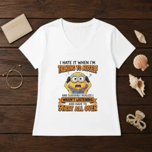 Awesome Minion Despicable Me I Hate It When I Am Talking To Myself And Suddenly Realize I Wasn'T Listening Tank Top